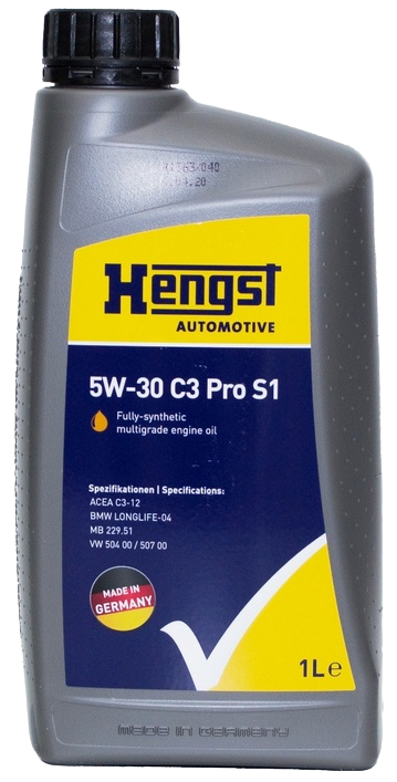 Моторное масло Hengst 5W-30 C3 Pro S1, 1л